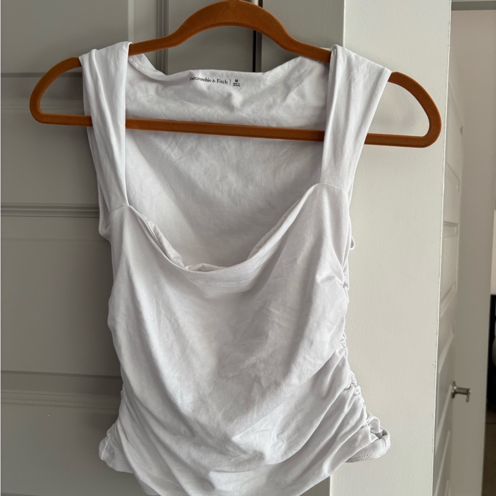 Abercrombie & Fitch White Tank Top